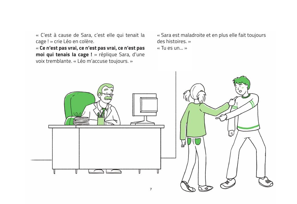 Page illustrée du cahier Vrai ou faux ?